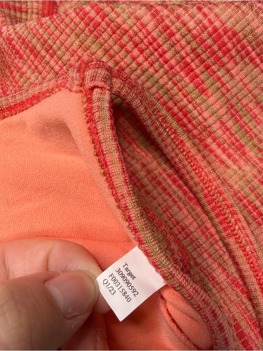 JoyLab heathered coral/orange-pink blend Open Back Bodysuit Romper - Picture 12 of 16